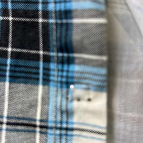 S.Oliver Men's  Blue & White Check Button Up Shirt size Medium - Picture 6 of 13